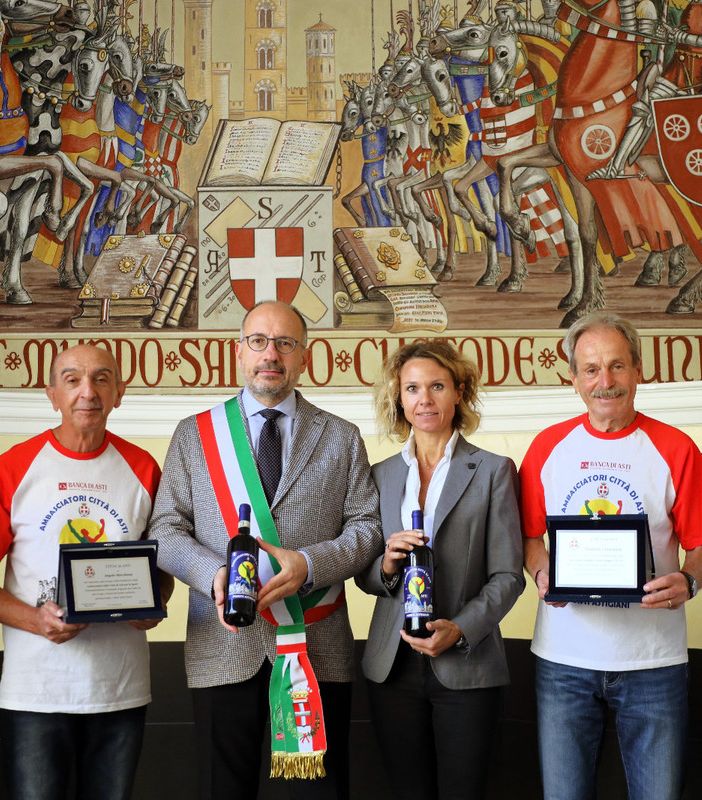 Terminati i festeggiamenti per gli ambasciatori dello sport in Comune ad Asti