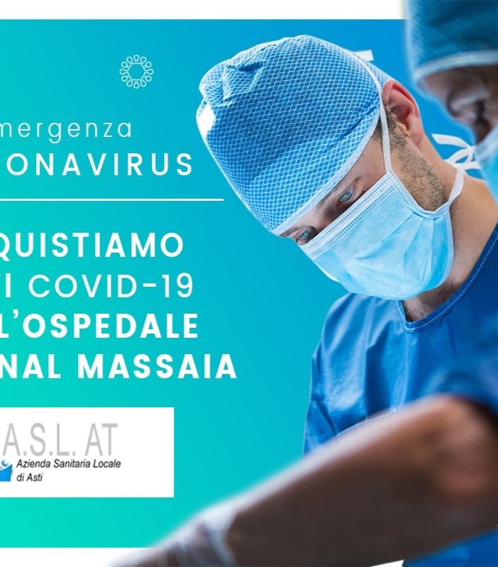 L'ospedale Cardinal Massaia di Asti cerca aiuto per la lotta al Covid-19