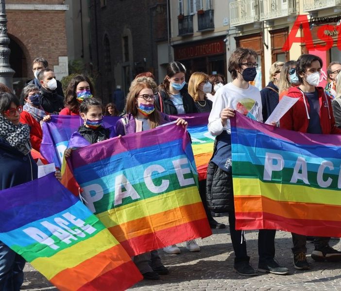 Immagine d'archivio di una precedente manifestazione per la pace