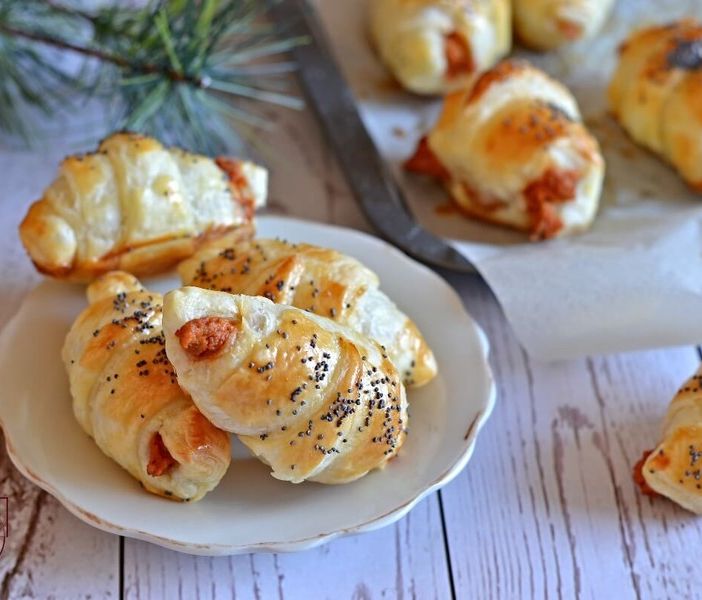 La Pagina del Goloso e i mini croissants salati ripieni di pomodori secchi