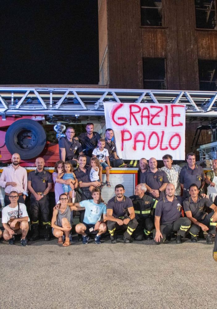 Vigili del fuoco di Asti, in pensione, dopo 38 anni, il capo reparto Paolo Tinelli