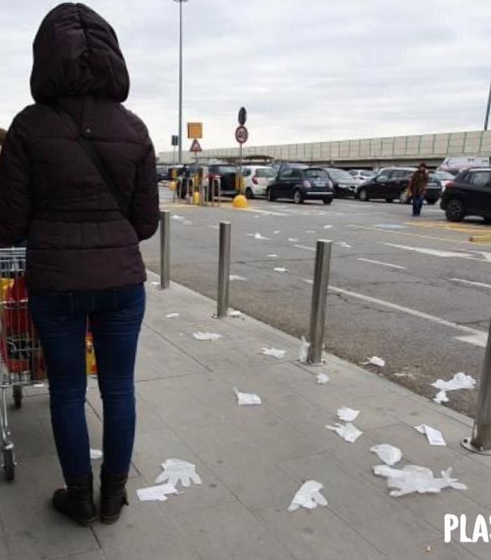 Lo scatto reso pubblico da Plastic Free