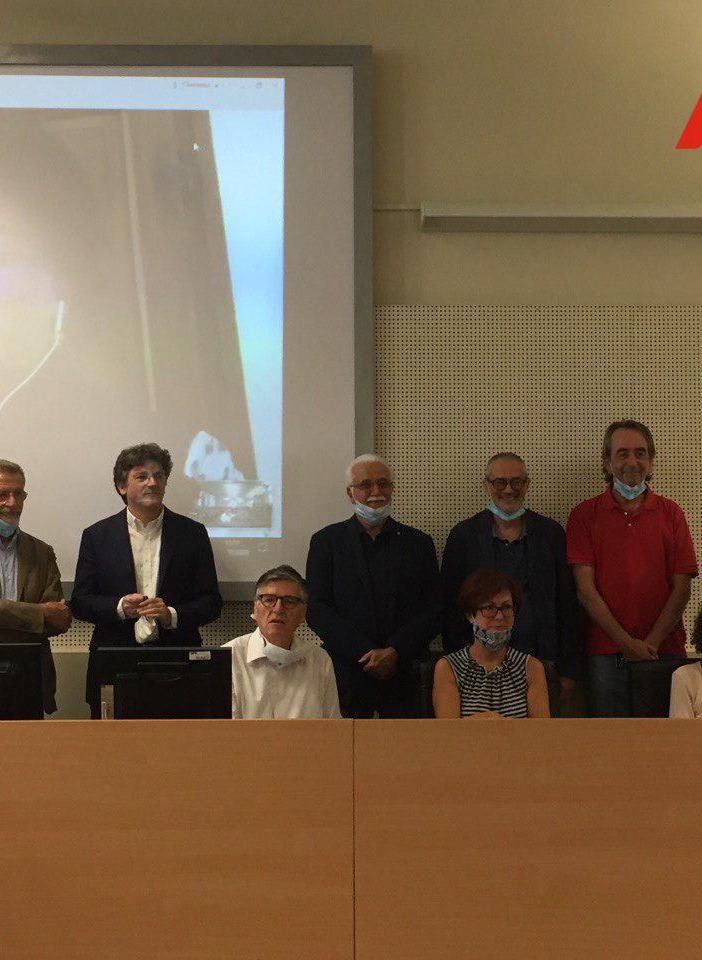 Un momento della conferenza stampa