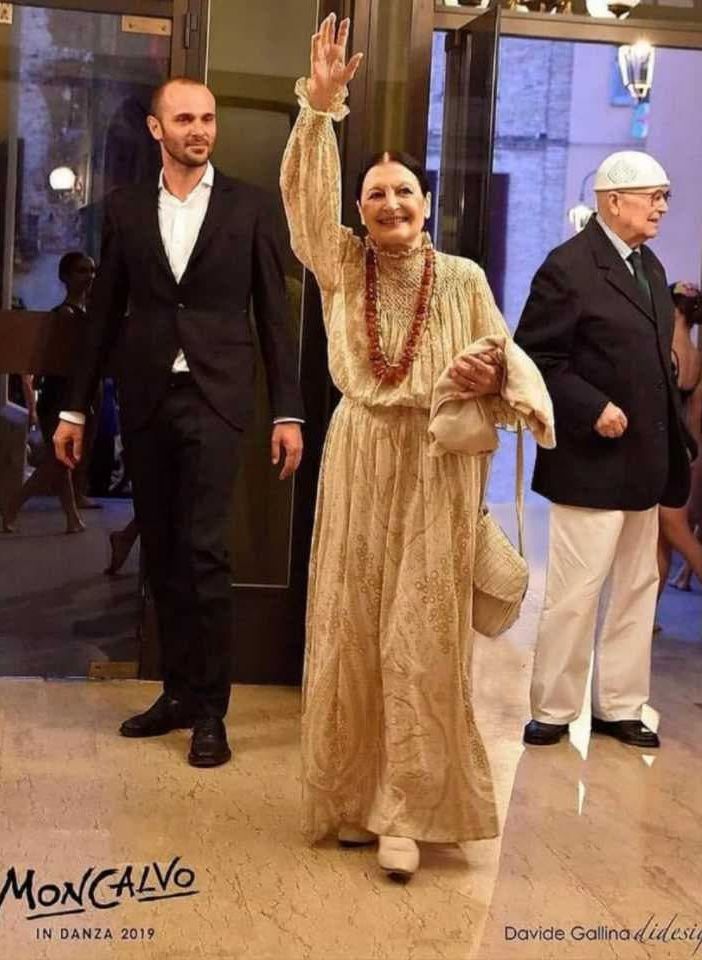 Massimiliano Vacchina e Carla Fracci nell’edizione 2019 (Ph. Davide Gallina)