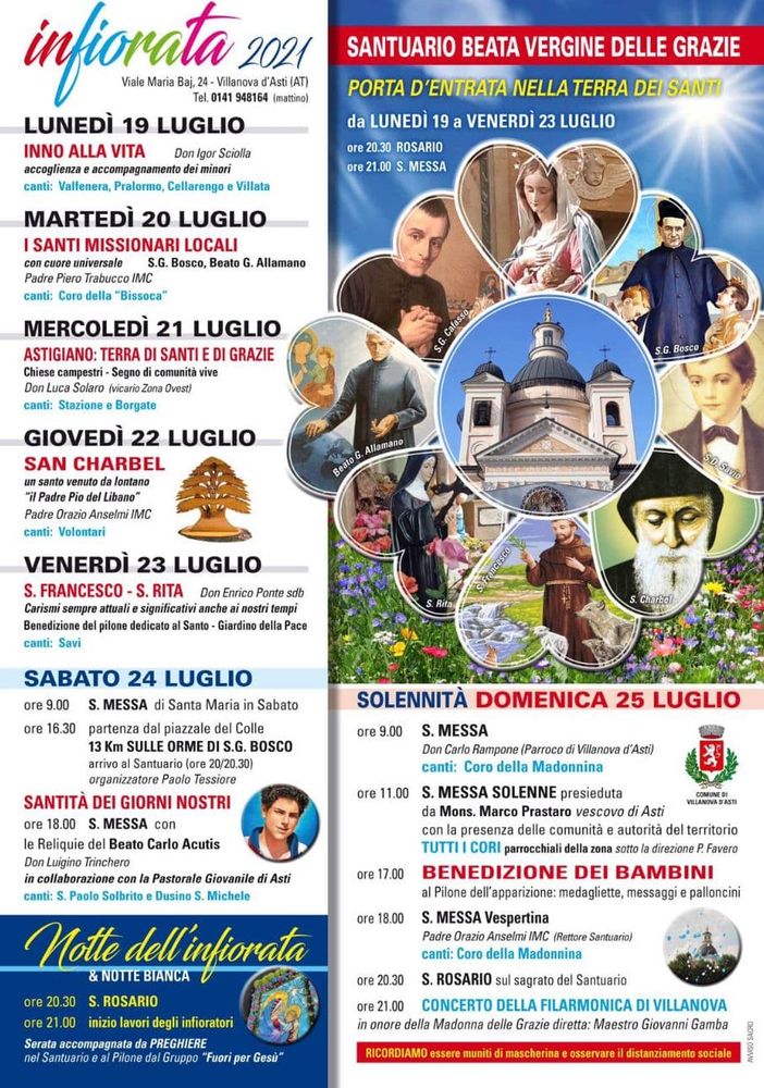 La locandina dell'Infiorata 2021