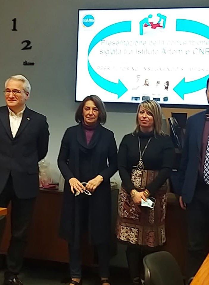 Alcuni dei relatori presenti alla conferenza stampa dell'Artom