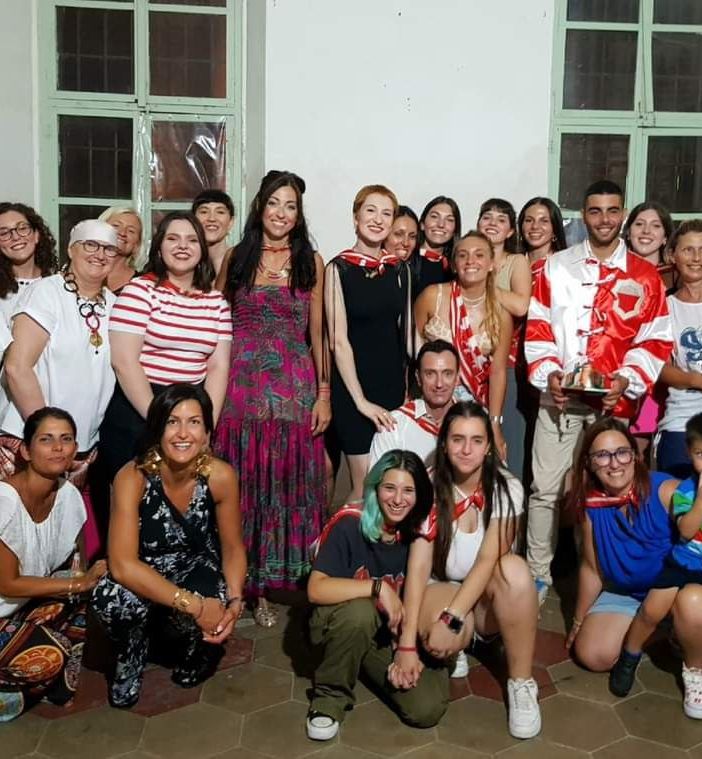 La presentazione di Antonio Mula &quot;Shardana&quot; al popolo aleramico (foto Comitato Palio Moncalvo)
