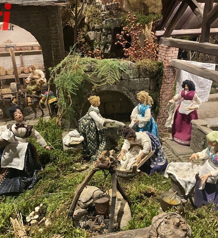Una delle scene del Presepe di Anna Rosa Nicola (archivio)