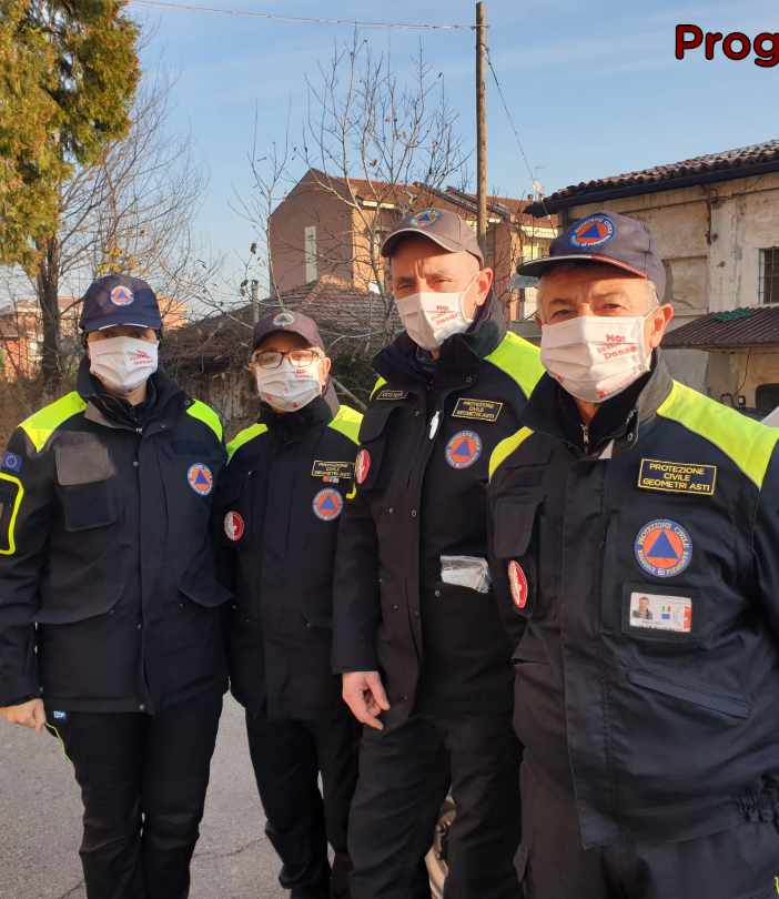 Anche la Progeo di Asti contro la violenza sulle donne, indossa la mascherina del Dono del Volo
