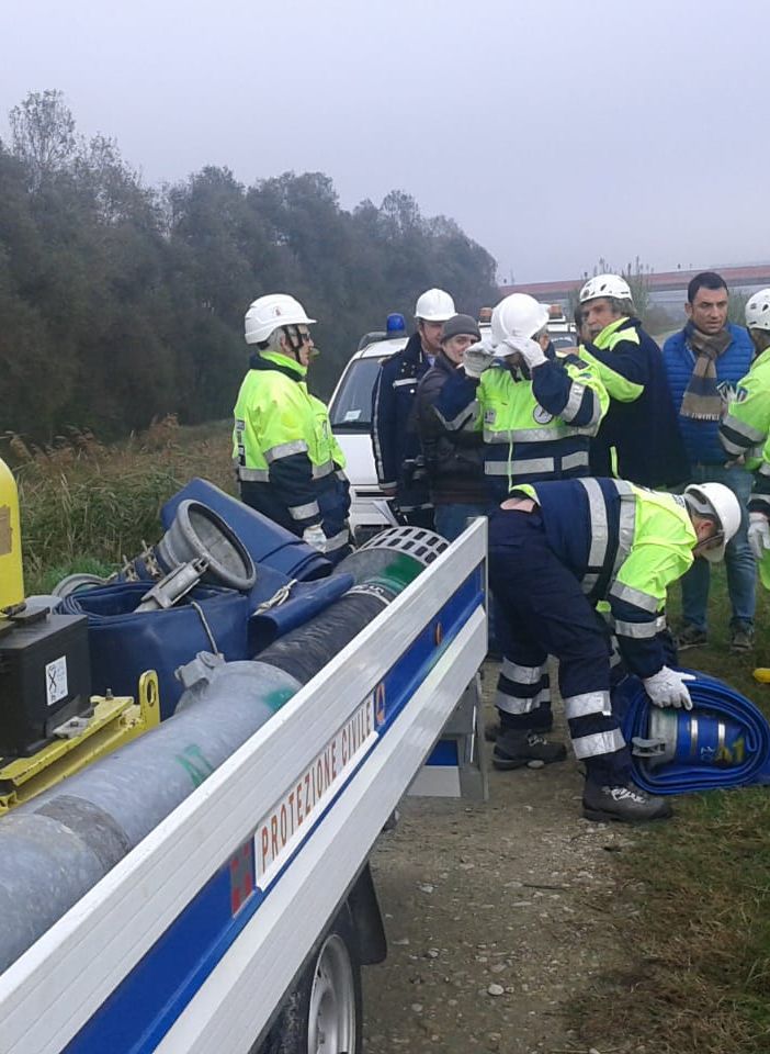 Per ricordare i 25 anni dall'alluvione anche un'esercitazione organizzata  dal Coordinamento del volontariato di Protezione Civile di Asti