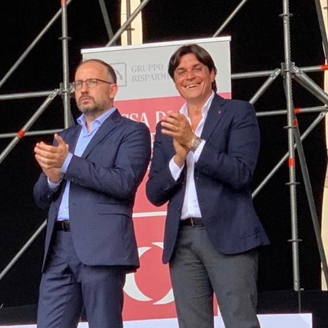 Mario Bovino con il sindaco Rasero