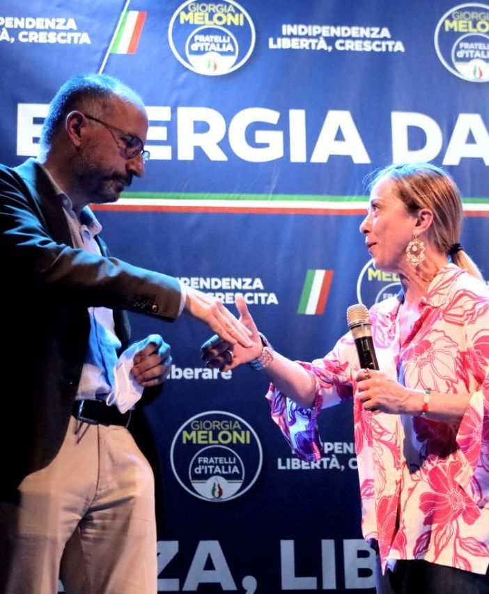 Il sindaco Rasero con Giorgia Meloni (MerfePhoto)
