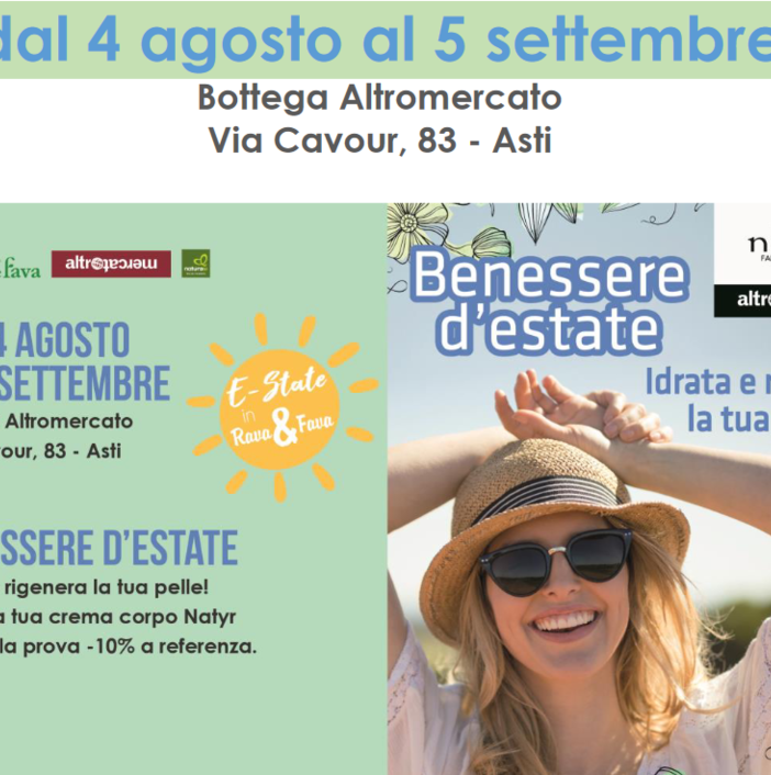 Alla Rava e Fava continua il 'Benessere d'Estate'. Focus sulla cosmesi naturale per il corpo