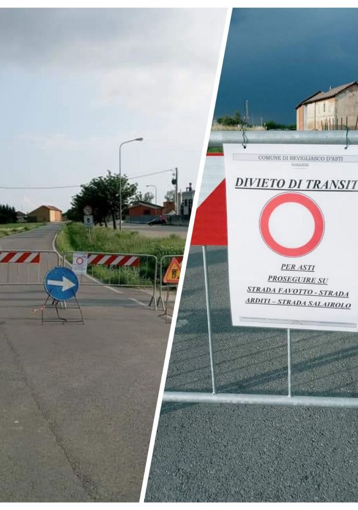 Ancora chiusa a Revigliasco d'Asti la Provinciale 8 per fabbricato pericolante