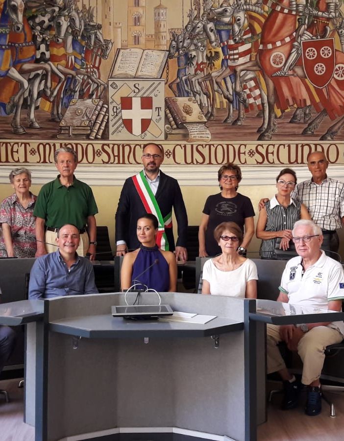 Il gruppo in Comune