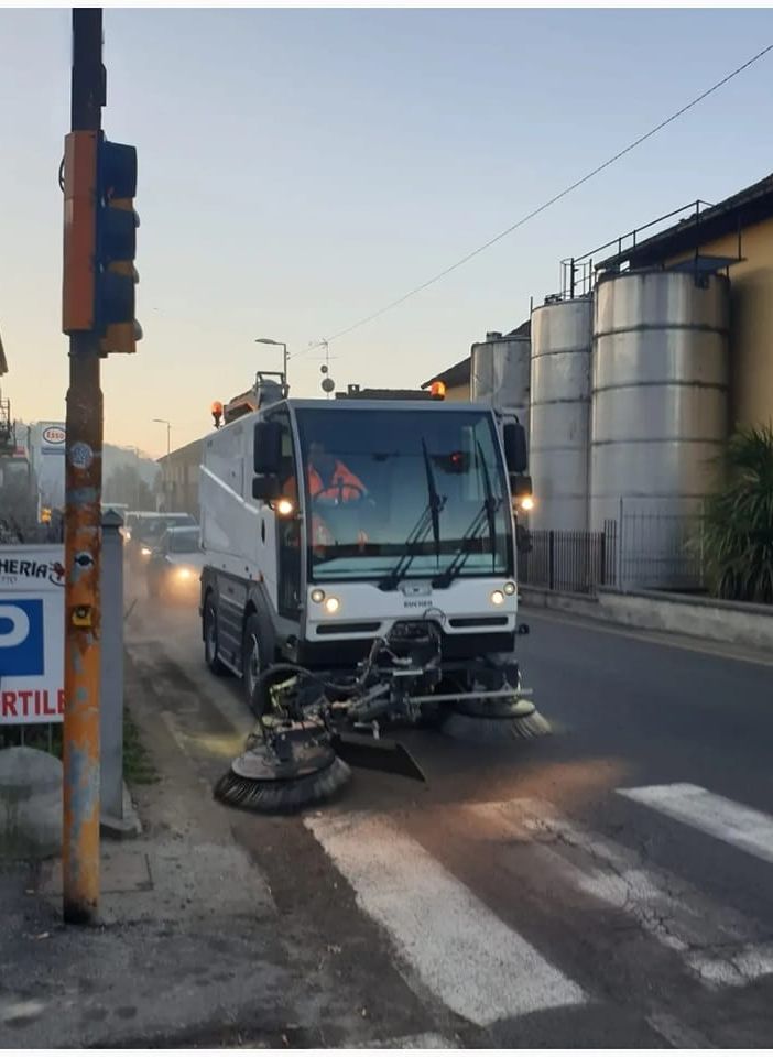 La nuova spazzatrice
