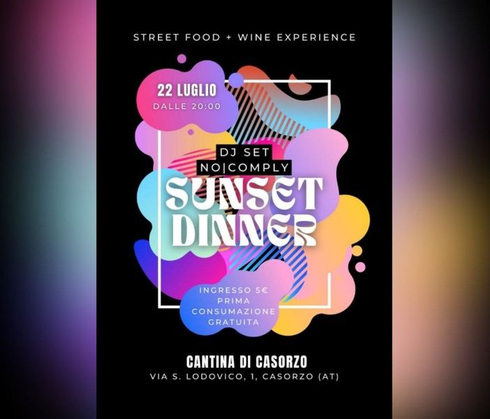 Alla Cantina di Casorzo una serata di festa, all'insegna del buon vino e della buona cucina