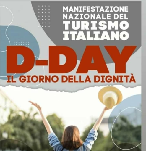 Locandina della protesta del turismo a Roma