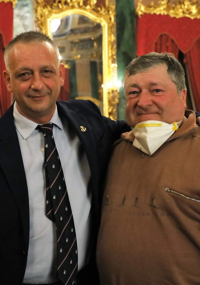 Tagliareni e Sartor in una foto di repertorio