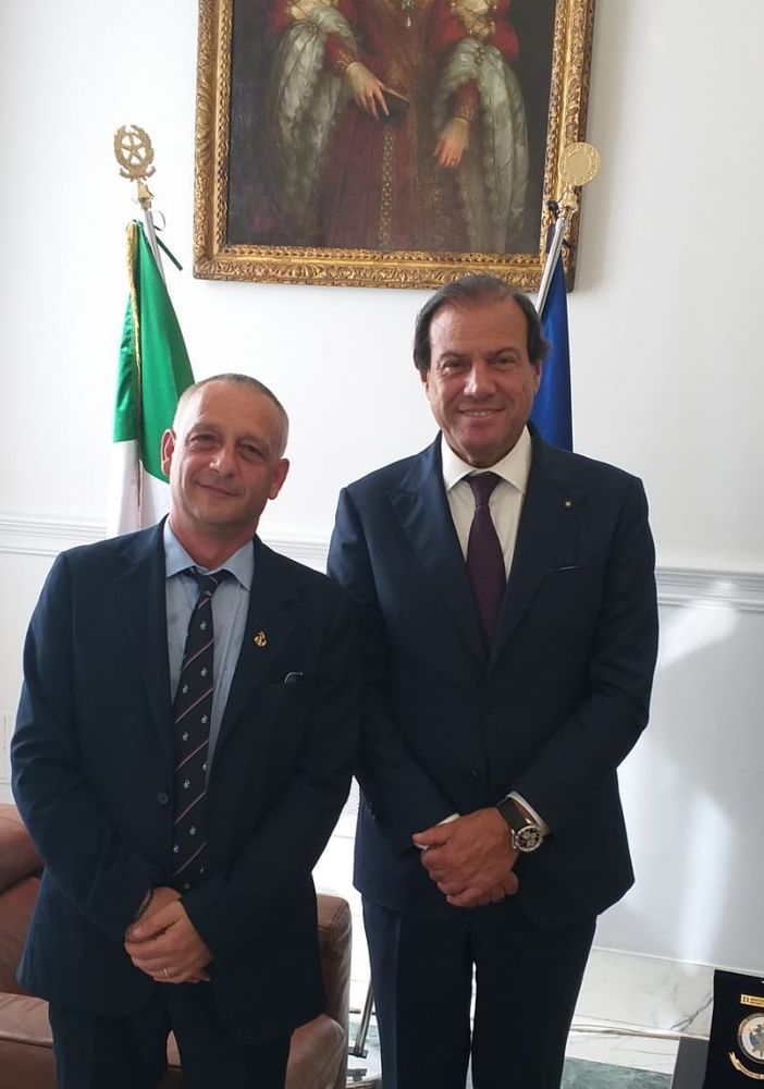 Enzo Tagliareni con il viceministro dell'Economia Maurizio Leo