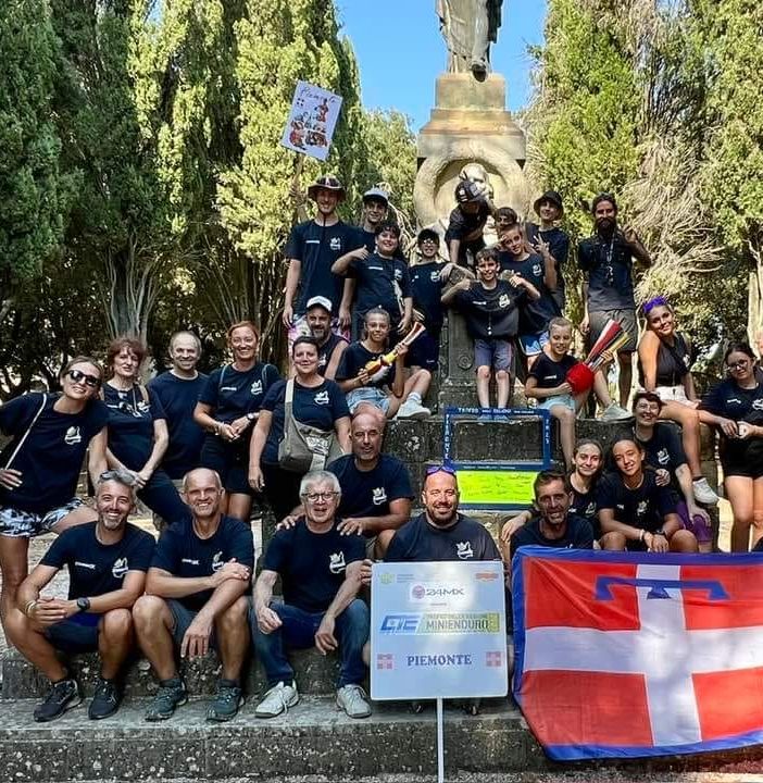 Foto di gruppo per il Team Piemonte