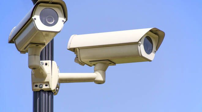 Immagine d'archivio di telecamere di sicurezza