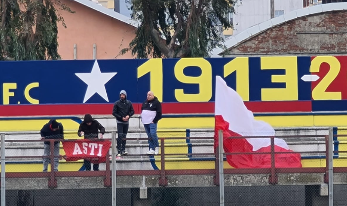 I 4 irriducibili tifosi dell'Asti al 'Chittolina'