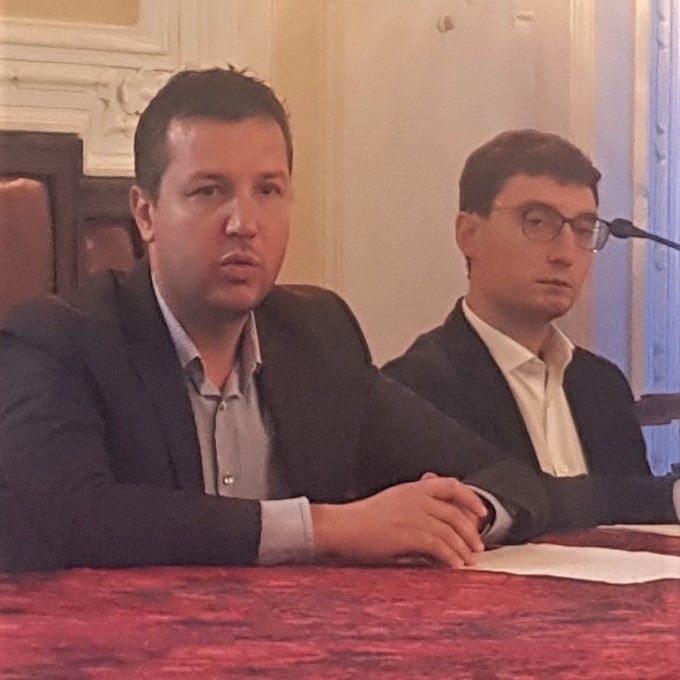 L'assessore Torchio (a destra) con il sindaco Migliasso
