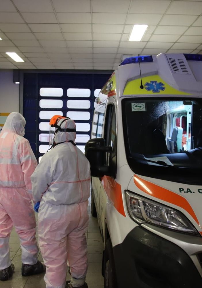 Trasporto covid, ospedale Cardinal Massaia, Asti