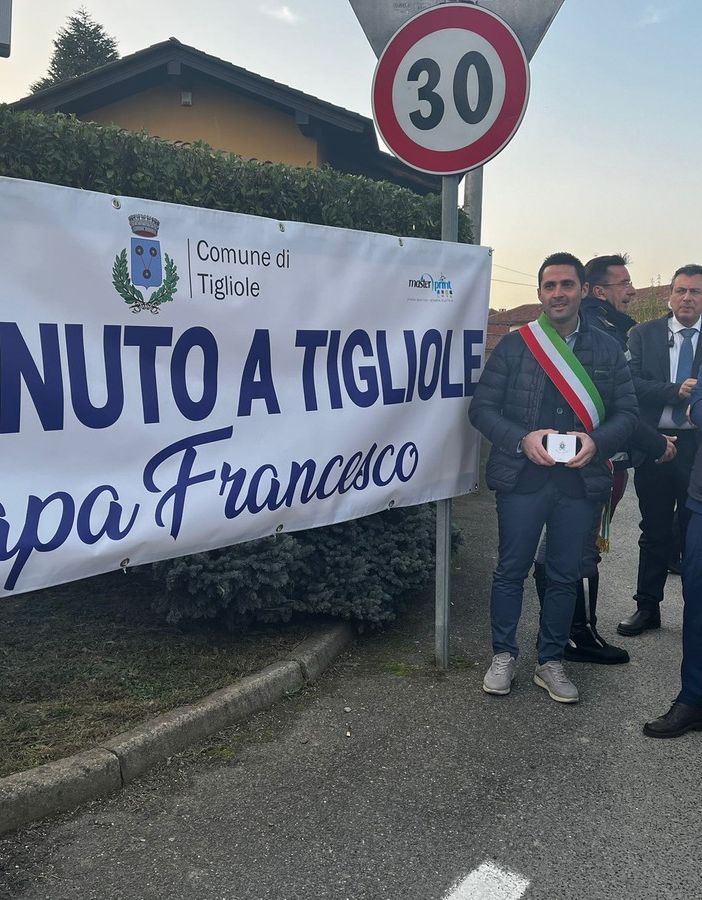 Papa Francesco a Tigliole, la gioia del sindaco Daniele Basso: &quot;Momento indimenticabile&quot;