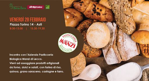Venerdì alla Cooperativa Della Rava e Della Fava di Asti un nuovo produttore: la Bio Pasticceria Manzi