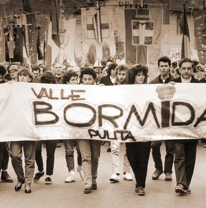 Una manifestazione del 1986