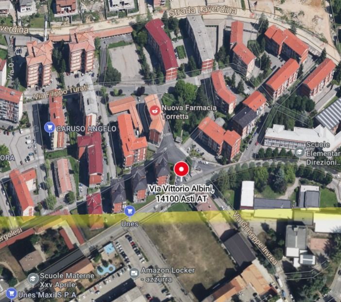 L'immagine, tratta da Maps, è solo per individuare la zona oggetto delle modifiche