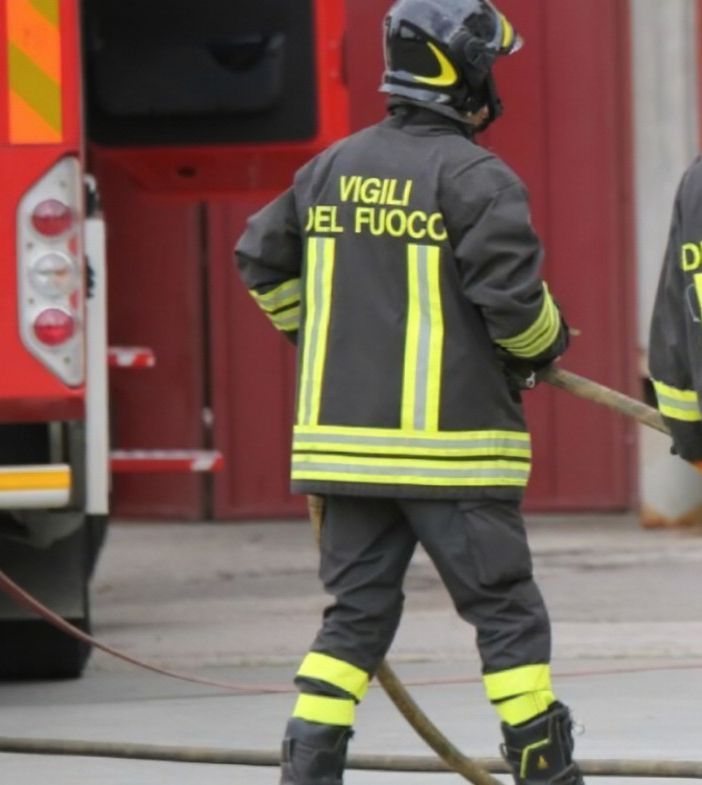 Un gruppo di vigili del fuoco in un'immagine d'archivio
