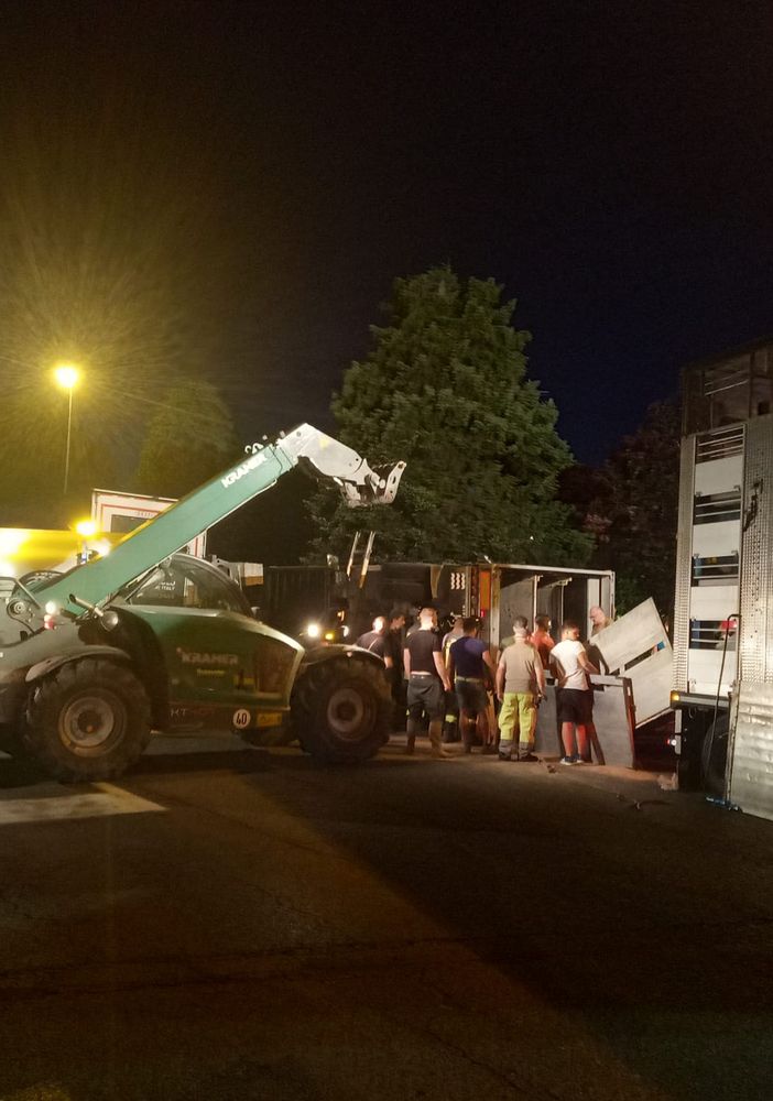 L'immagine si riferisce all'incidente di Villanova