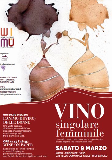 &quot;Vino singolare femminile&quot;: il WiMu Museo del Vino a Barolo festeggia le donne