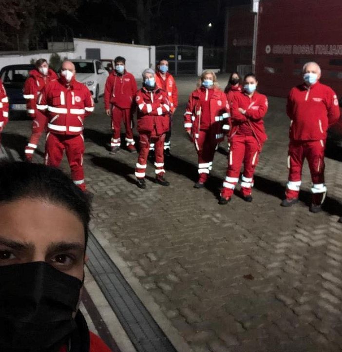 Volontari della Croce Rossa di Asti per Giorgia Raisi