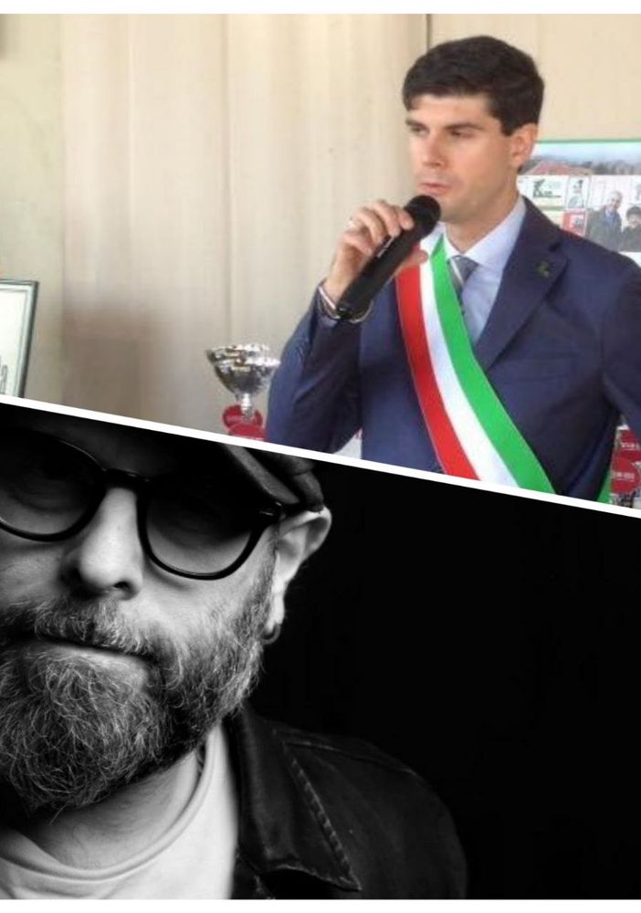 Il sindaco Orecchia e il cantautore Zonca