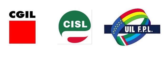I loghi delle tre sigle sindacali