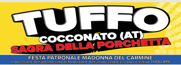 Cocconato, il borgo di Tuffo celebra la sagra della porchetta: un appuntamento che unisce tre eventi da non perdere