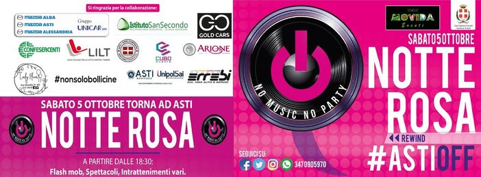 Asti si tinge di rosa. Nel mese dedicato alla prevenzione, arriva "La notte rosa" Asti si tinge di rosa. Nel mese dedicato alla prevenzione, arriva "La notte rosa"