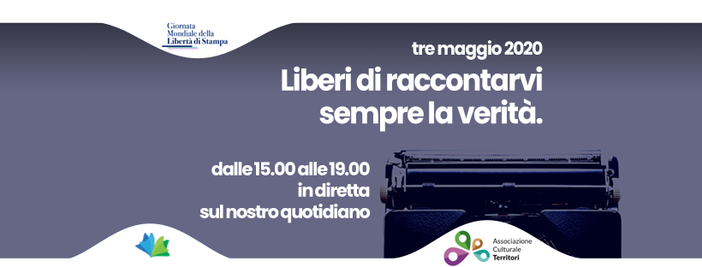 3 maggio Giornata Mondiale della Libertà di Stampa: ecco il programma delle Conversazioni