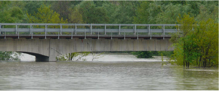 Messa in sicurezza del ponte sul Tanaro a Rocchetta. Durante l’esecuzione dei lavori verrà realizzato un attraversamento provvisorio del fiume