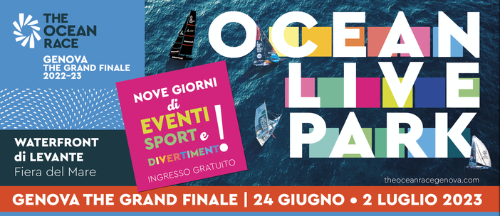 Genova in festa con l’Ocean Race: una “ondata” di eventi gratuiti per il pubblico dal 24 giugno al 2 luglio 2023 Genova in festa con l’Ocean Race: una “ondata” di eventi gratuiti per il pubblico dal 24 giugno al 2 luglio 2023