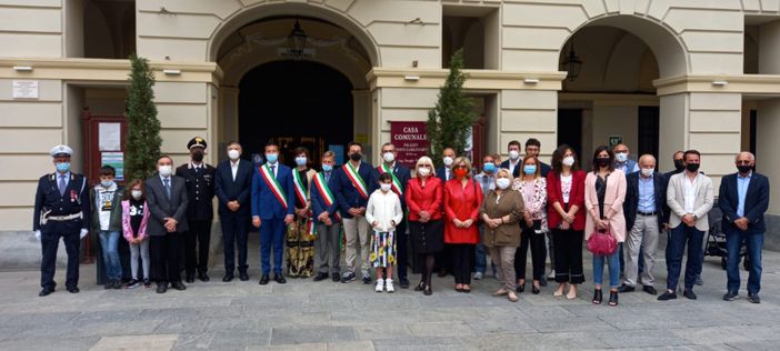 Alcuni momenti dell'inaugurazione della mostra