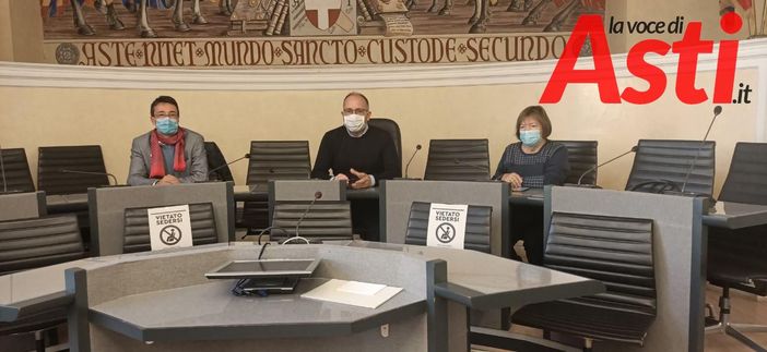 Da sinistra a destra il dott. Messori Ioli, il sindaco Rasero e l'assessore Cotto