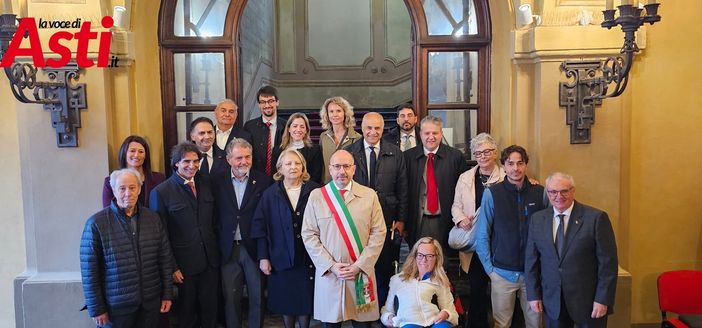 La foto di gruppo con gli insigniti