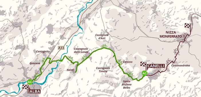 Il percorso della Ciclovia