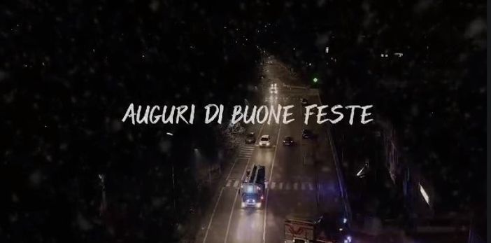 Un fermo immagine tratto dal video diffuso dai Vigili del fuoco del comando di Asti