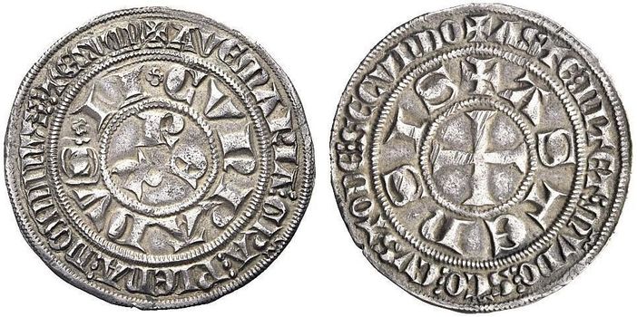 Grosso tornese, una delle antiche monete della Zecca di Asti Grosso tornese, una delle antiche monete della Zecca di Asti